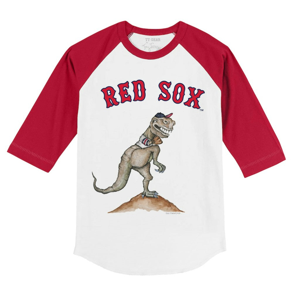 MLB Boston Red Sox Tiny Turnip Youth TT Rex 3/4-Sleeve Raglan T-Shirt