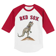 MLB Boston Red Sox Tiny Turnip Youth TT Rex 3/4-Sleeve Raglan T-Shirt