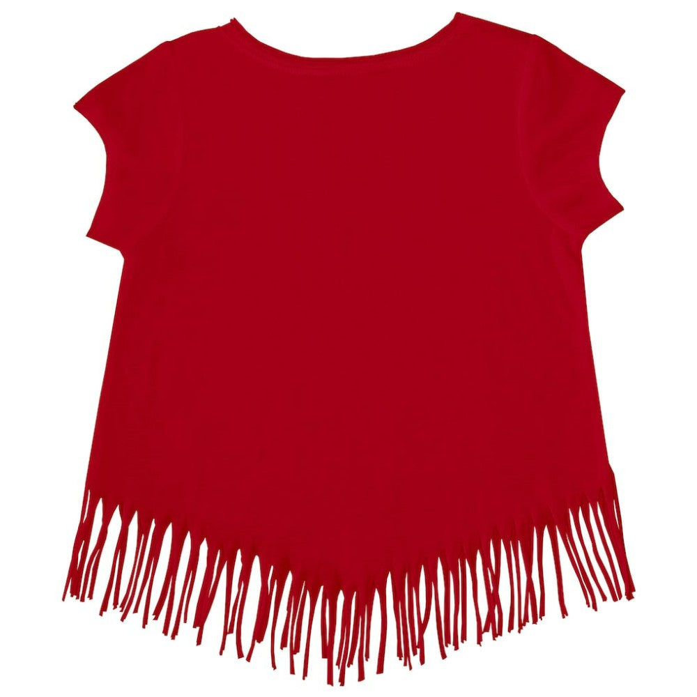 MLB Boston Red Sox Tiny Turnip Girls Youth Unicorn Fringe T-Shirt