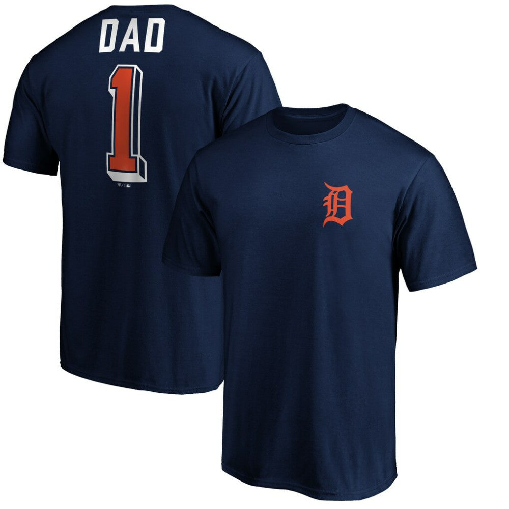 MLB Detroit Tigers Number One Dad T-Shirt