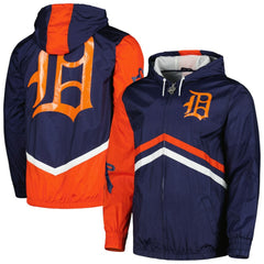 MLB Detroit Tigers Mitchell & Ness Undeniable Full-Zip Hoodie Windbreaker Jacket