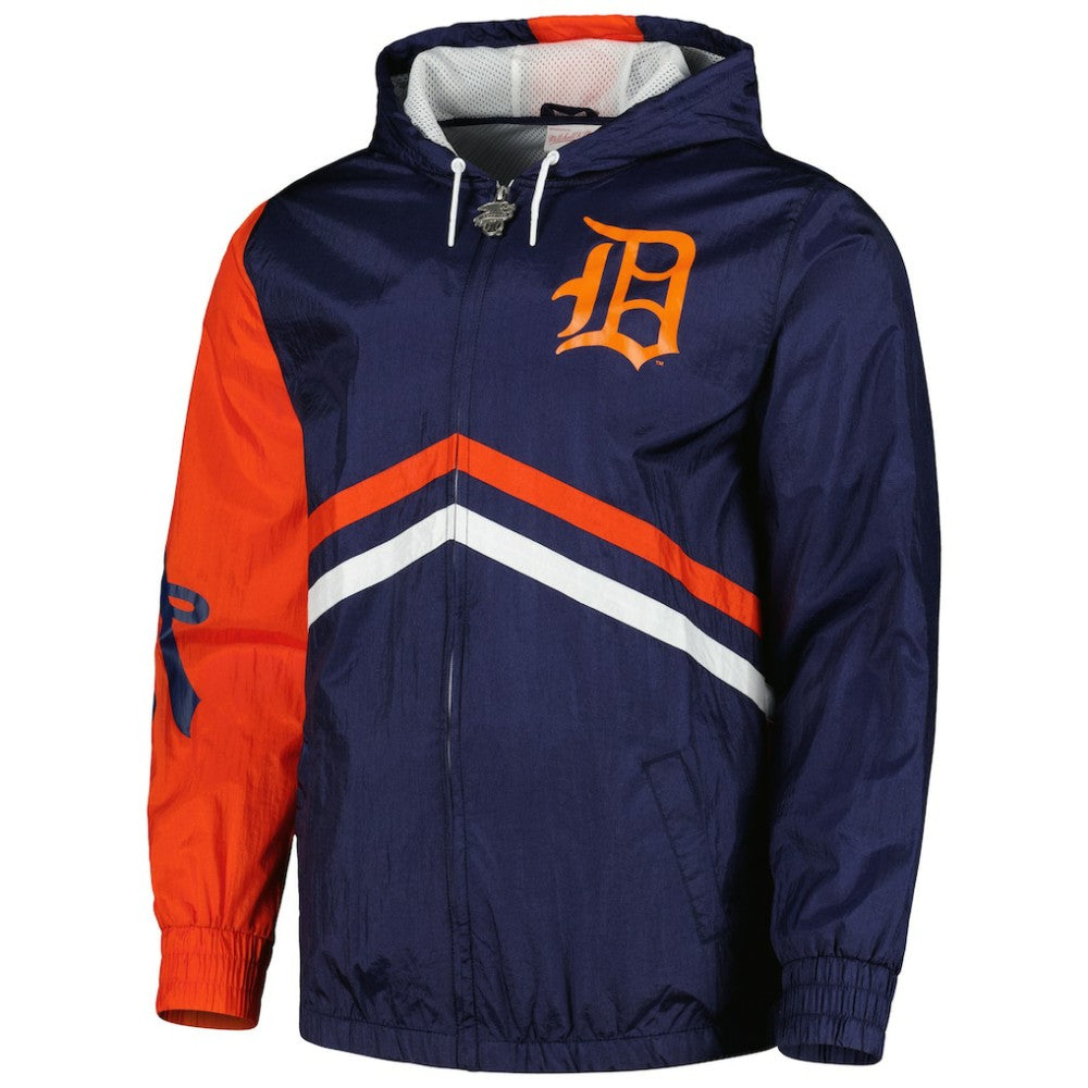 MLB Detroit Tigers Mitchell & Ness Undeniable Full-Zip Hoodie Windbreaker Jacket