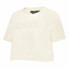 NBA Brooklyn Nets Pro Standard Women's Neutral Boxy Crop T-Shirt