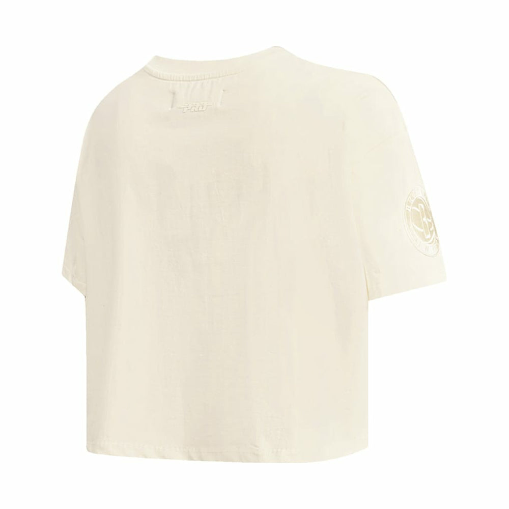 NBA Brooklyn Nets Pro Standard Women's Neutral Boxy Crop T-Shirt
