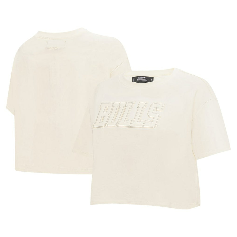NBA Chicago Bulls Pro Standard Women's Neutral Boxy Crop T-Shirt sale