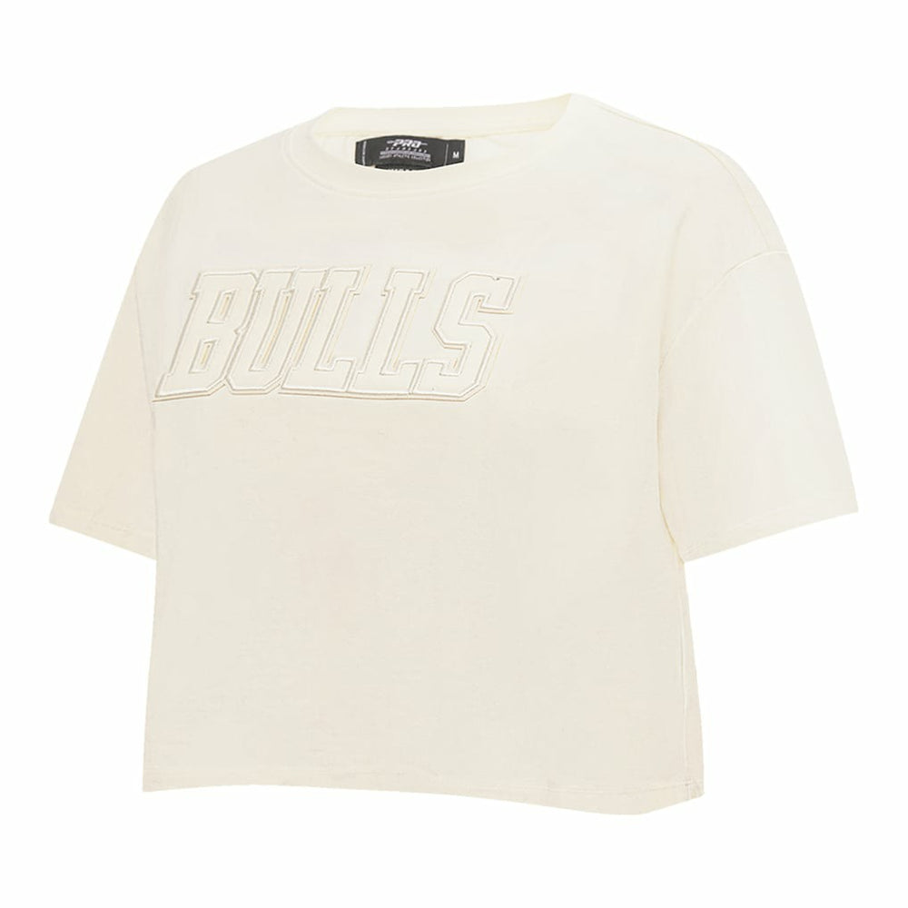 NBA Chicago Bulls Pro Standard Women's Neutral Boxy Crop T-Shirt sale