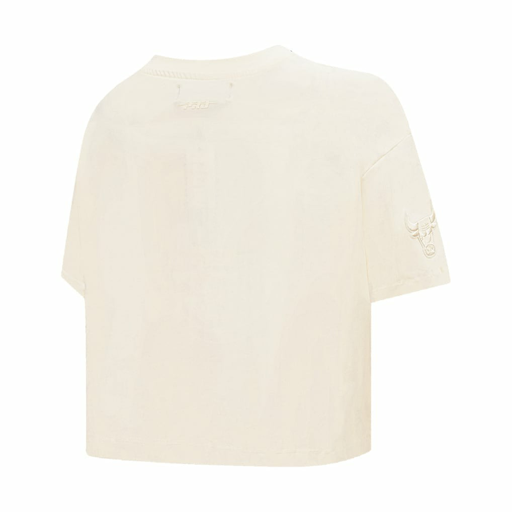 NBA Chicago Bulls Pro Standard Women's Neutral Boxy Crop T-Shirt sale