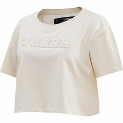 NBA Philadelphia 76ers Pro Standard Women's Neutral Boxy Crop T-Shirt