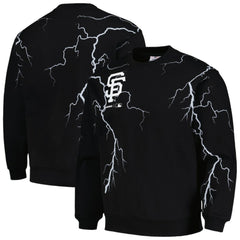 MLB San Francisco Giants PLEASURES Lightning Crewneck Pullover Sweatshirt