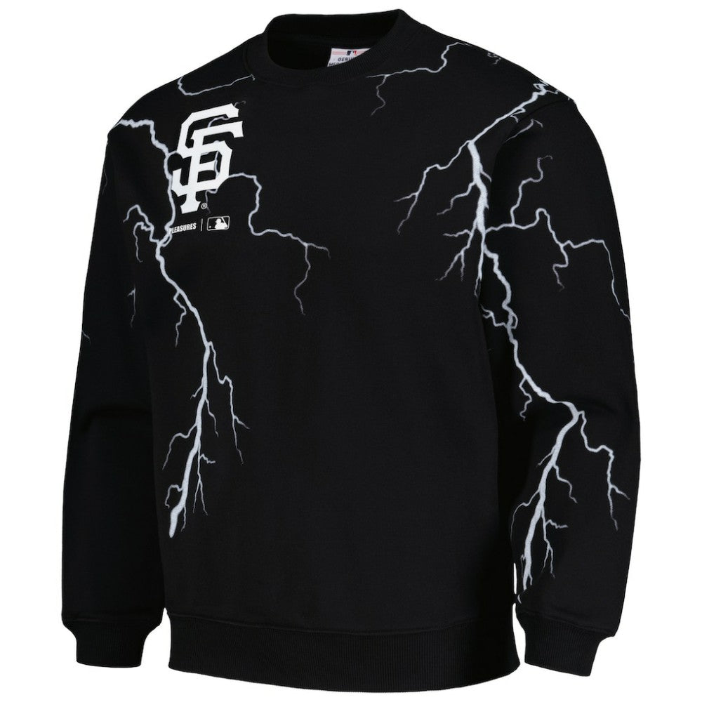 MLB San Francisco Giants PLEASURES Lightning Crewneck Pullover Sweatshirt