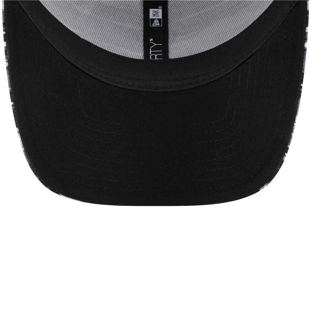 Tottenham Hotspur New Era Wave All Over Print 9FORTY Adjustable Hat - New Era Black