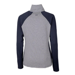 MLB Minnesota Twins Cutter & Buck Women's Americana Logo Forge Tonal Stripe Stretch Half-Zip Pullover Top