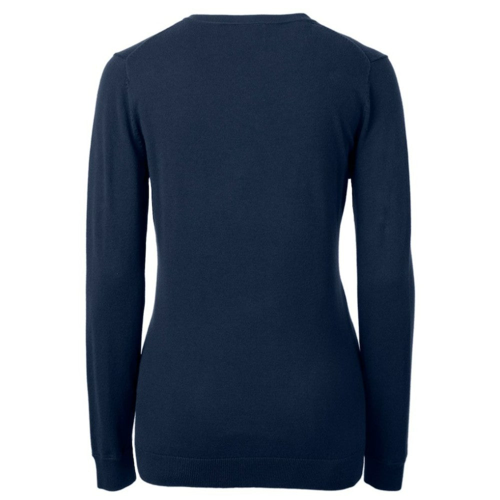 MLB Philadelphia Phillies Cutter & Buck Women's Americana Logo Lakemont Tri-Blend V-Neck Pullover Sweater