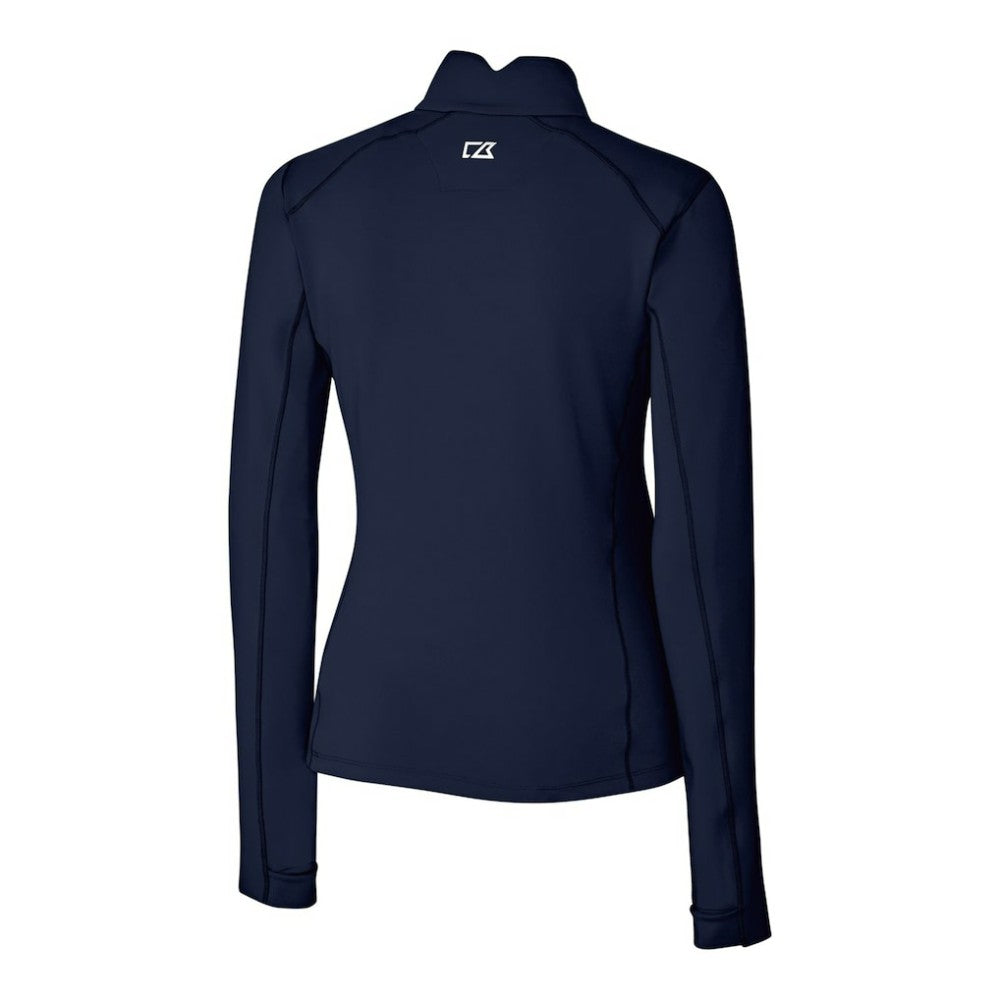 MLB Boston Red Sox Cutter & Buck Women's Americana Logo DryTec Traverse Stretch Quarter-Zip Pullover Top
