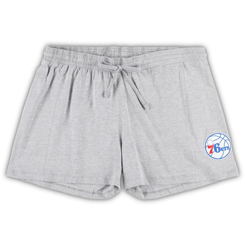 NBA Philadelphia 76ers Women's Plus Size T-Shirt & Shorts Combo Set