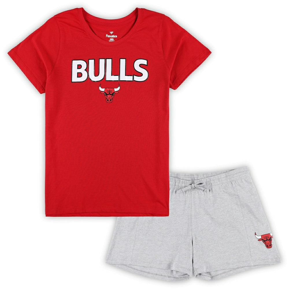NBA Chicago Bulls Women's Plus Size T-Shirt & Shorts Combo Set sale
