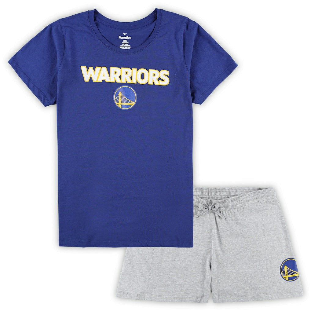 NBA Golden State Warriors Women's Plus Size T-Shirt & Shorts Combo Set sale
