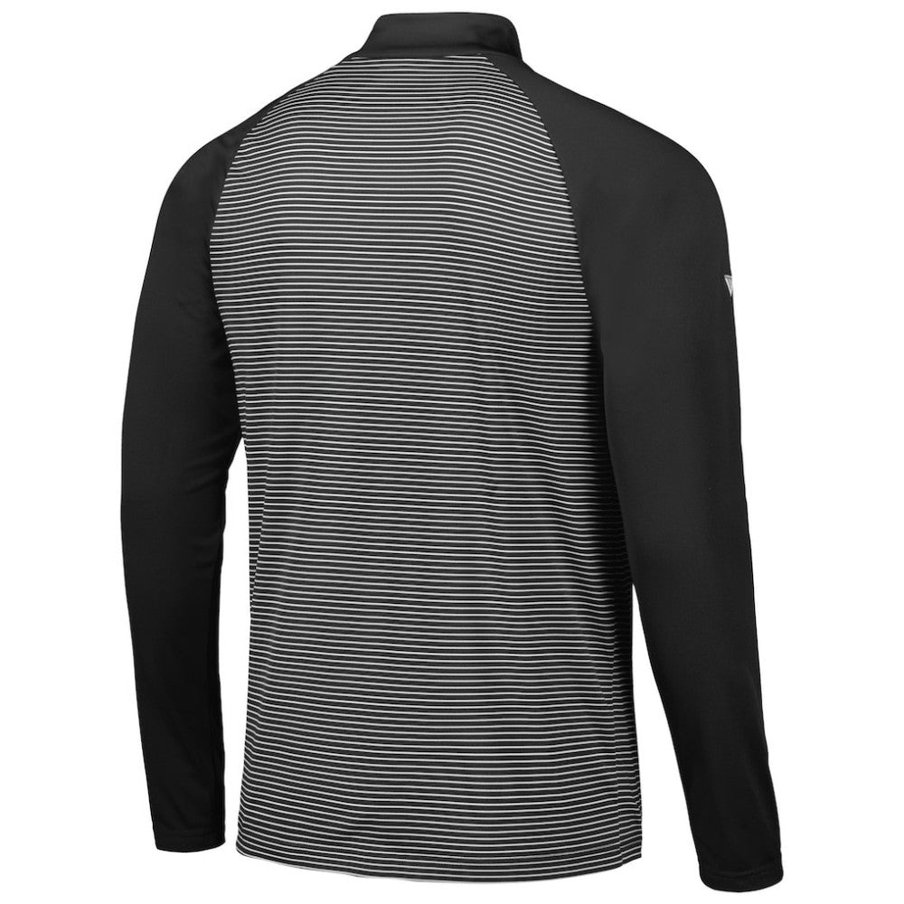 MLB Chicago White Sox Levelwear Charter Striped Raglan Quarter-Zip Top
