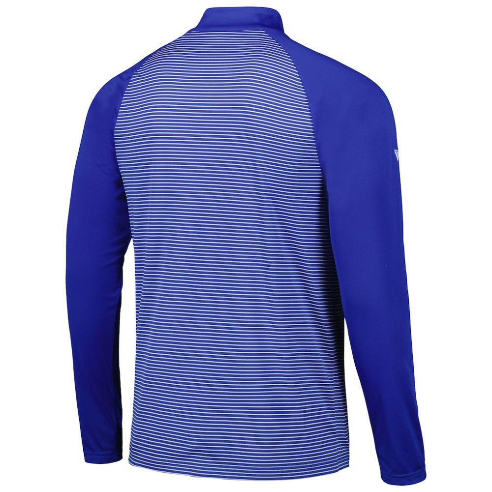 MLB Chicago Cubs Levelwear Charter Striped Raglan Quarter-Zip Top