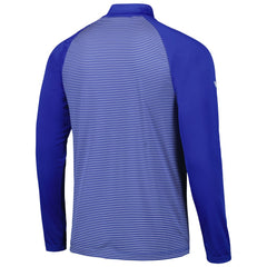 MLB Los Angeles Dodgers Levelwear Charter Striped Raglan Quarter-Zip Top