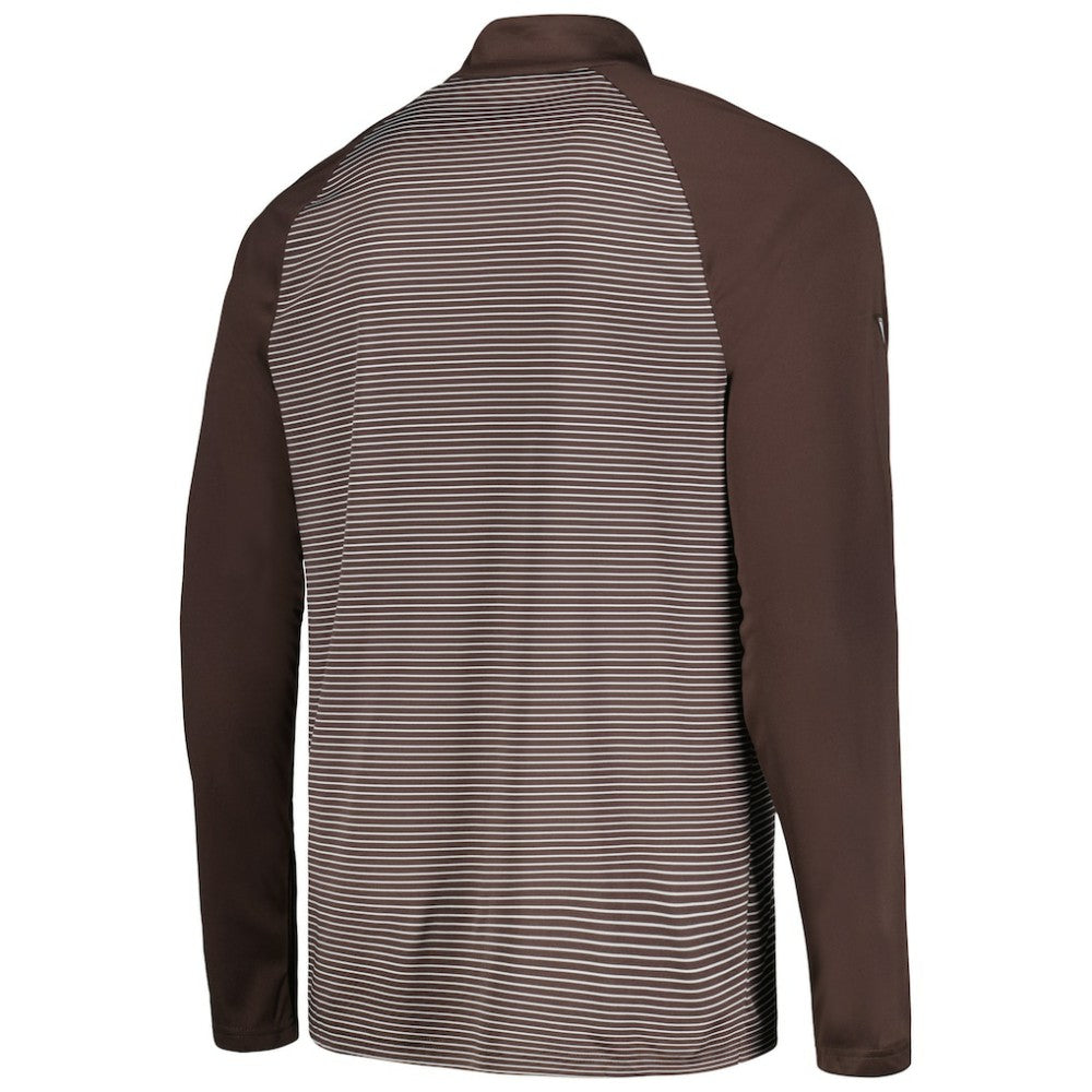 MLB San Diego Padres Levelwear Charter Striped Raglan Quarter-Zip Top