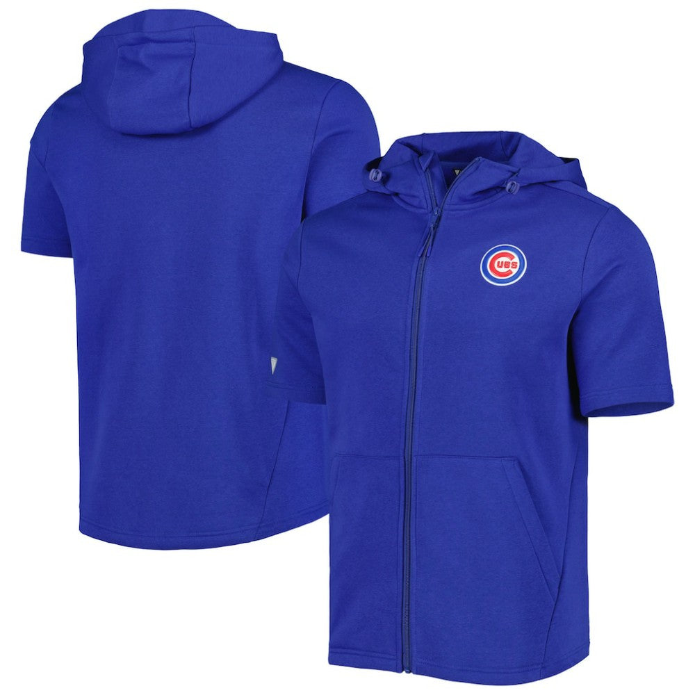 MLB Chicago Cubs Levelwear Recruit Full-Zip Short Sleeve Hoodie