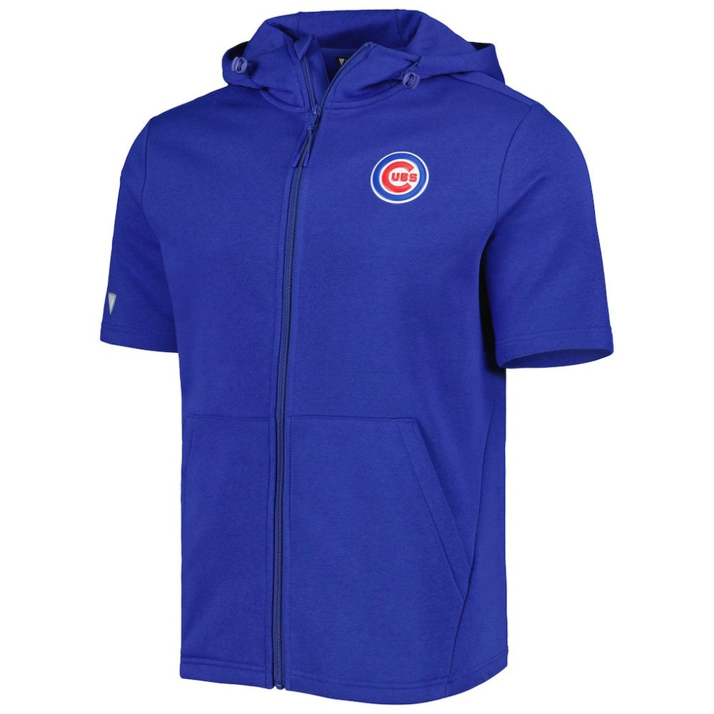 MLB Chicago Cubs Levelwear Recruit Full-Zip Short Sleeve Hoodie