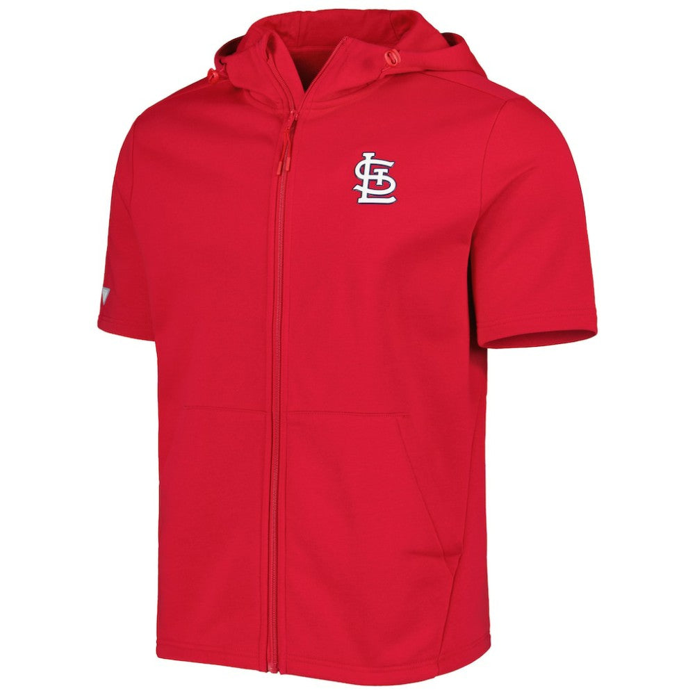 MLB St. Louis Cardinals Levelwear Recruit Full-Zip Short Sleeve Hoodie