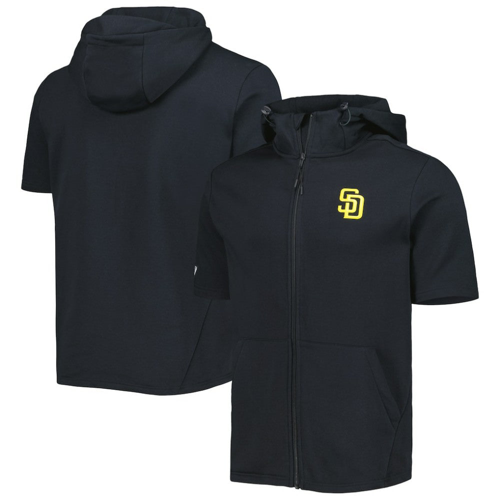 MLB San Diego Padres Levelwear Recruit Full-Zip Short Sleeve Hoodie