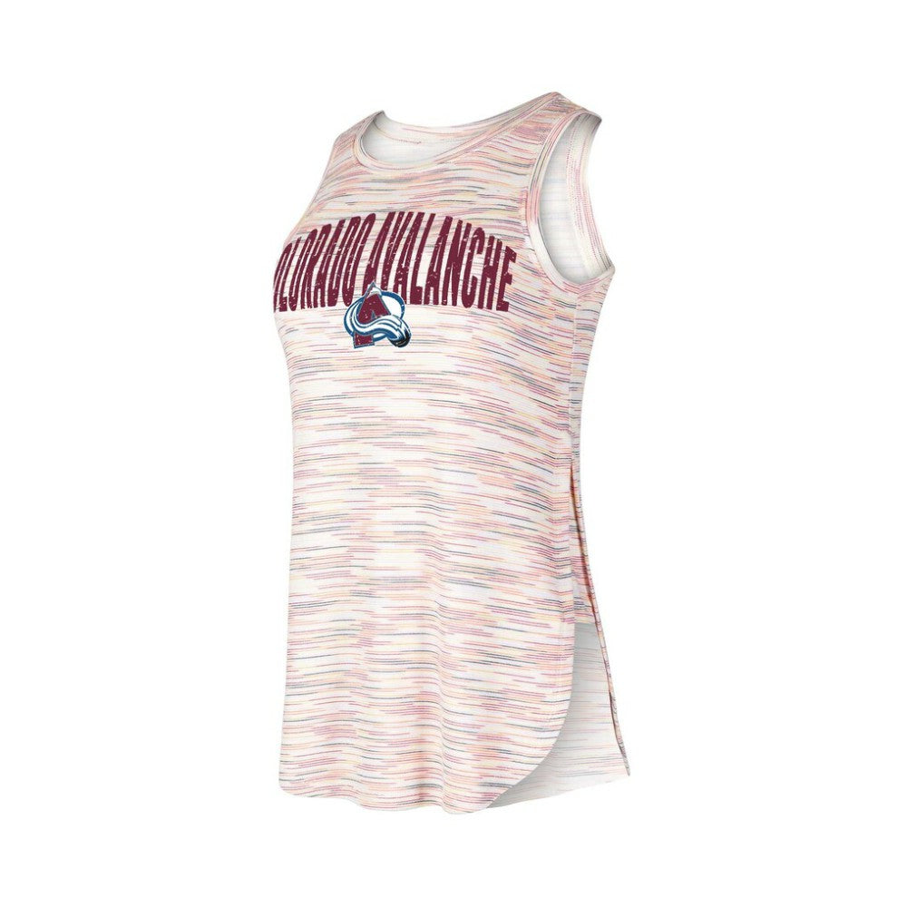 NHL  Colorado Avalanche Concepts Sport Women's Sunray Multicolor Tri-Blend Tank Top