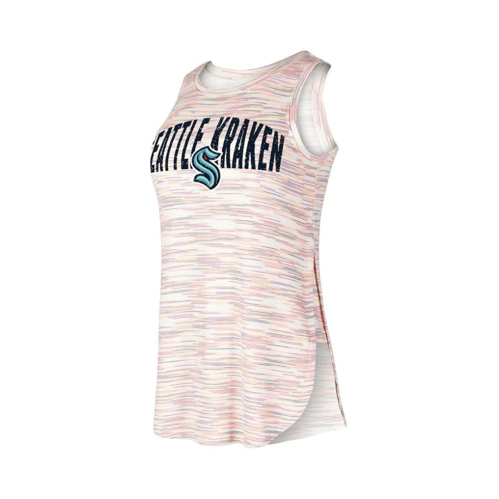NHL This item will ship within 8 business days. Seattle Kraken Concepts Sport Women's Sunray Multicolor Tri-Blend Tank Top