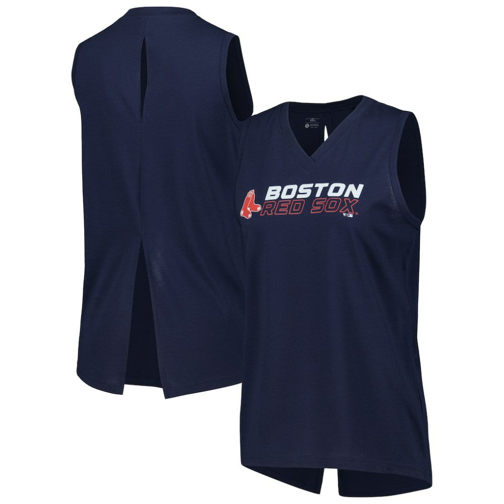 MLB Boston Red Sox Levelwear Women's Paisley Chase V-Neck Tank Top