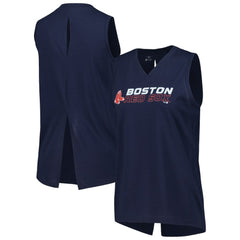 MLB Boston Red Sox Levelwear Women's Paisley Chase V-Neck Tank Top