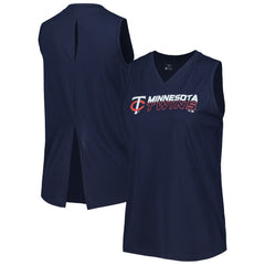 MLB Minnesota Twins Levelwear Women's Paisley Chase V-Neck Tank Top