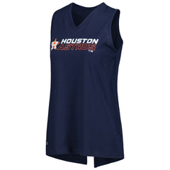 MLB Houston Astros Levelwear Women's Paisley Chase V-Neck Tank Top