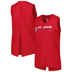 MLB St. Louis Cardinals Levelwear Women's Paisley Chase V-Neck Tank Top