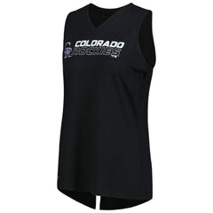 MLB Colorado Rockies Levelwear Women's Paisley Chase V-Neck Tank Top