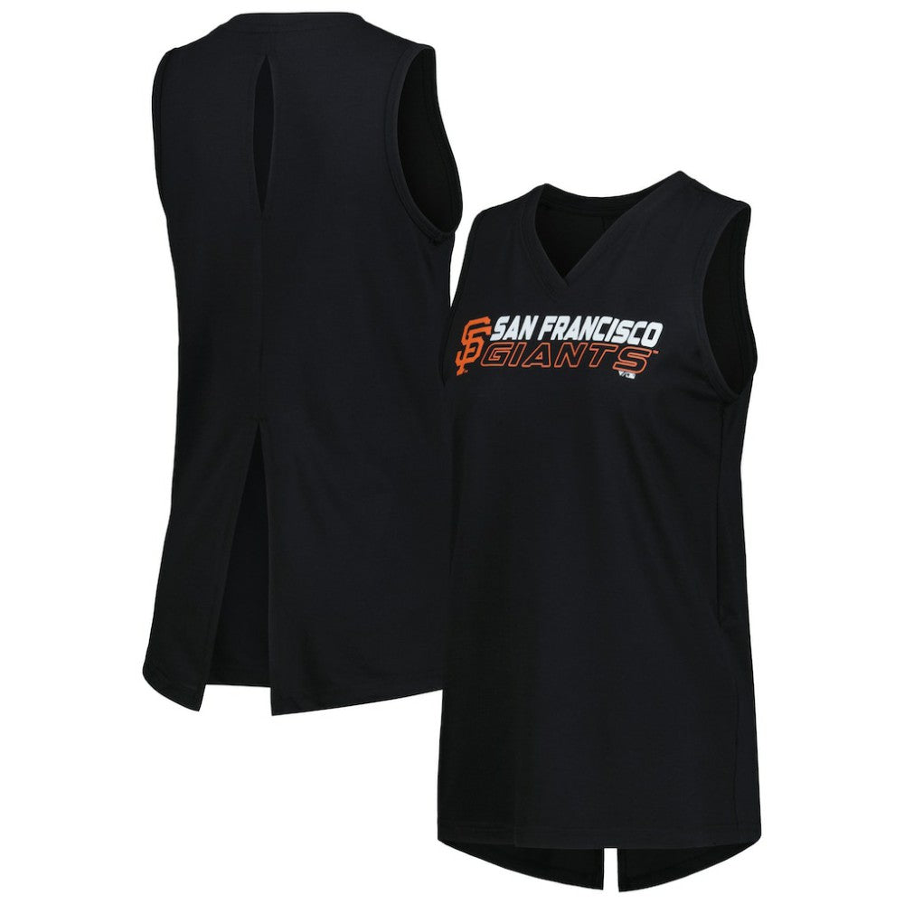 MLB San Francisco Giants Levelwear Women's Paisley Chase V-Neck Tank Top