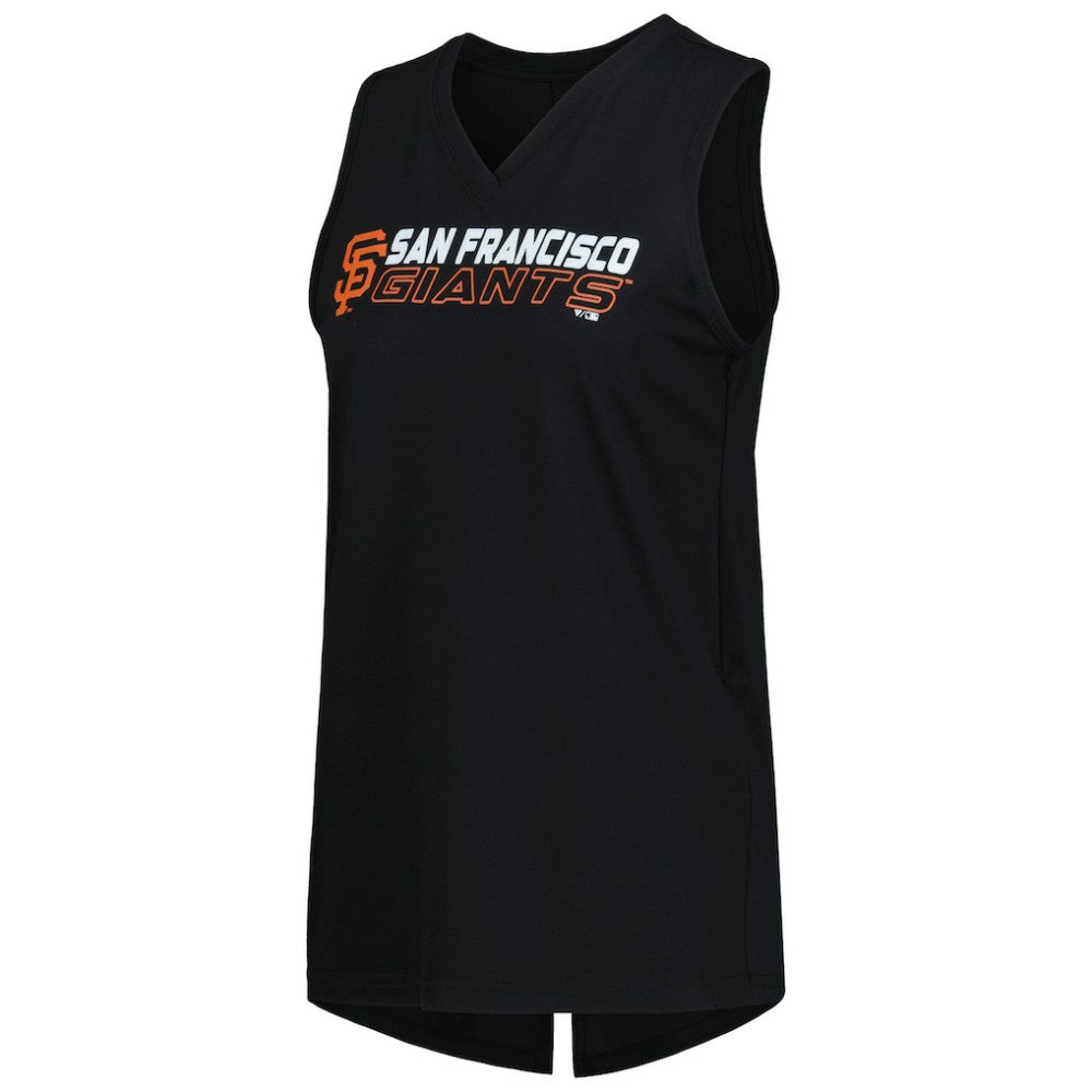 MLB San Francisco Giants Levelwear Women's Paisley Chase V-Neck Tank Top