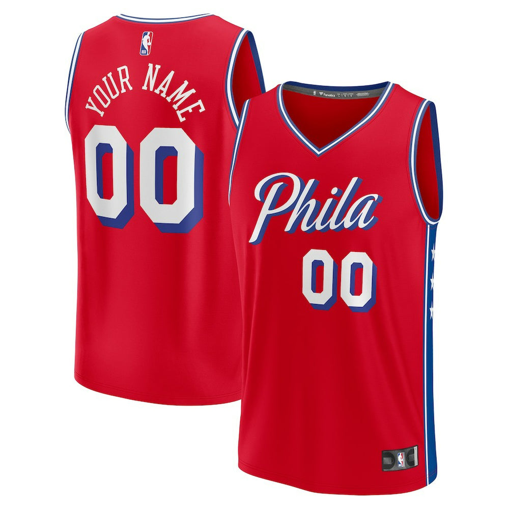 NBA Philadelphia 76ers Youth Fast Break Replica Custom Jersey