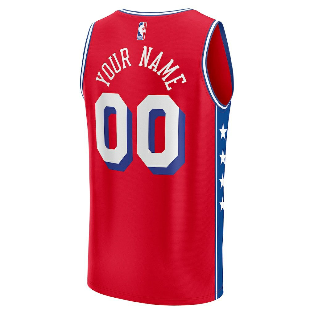 NBA Philadelphia 76ers Youth Fast Break Replica Custom Jersey