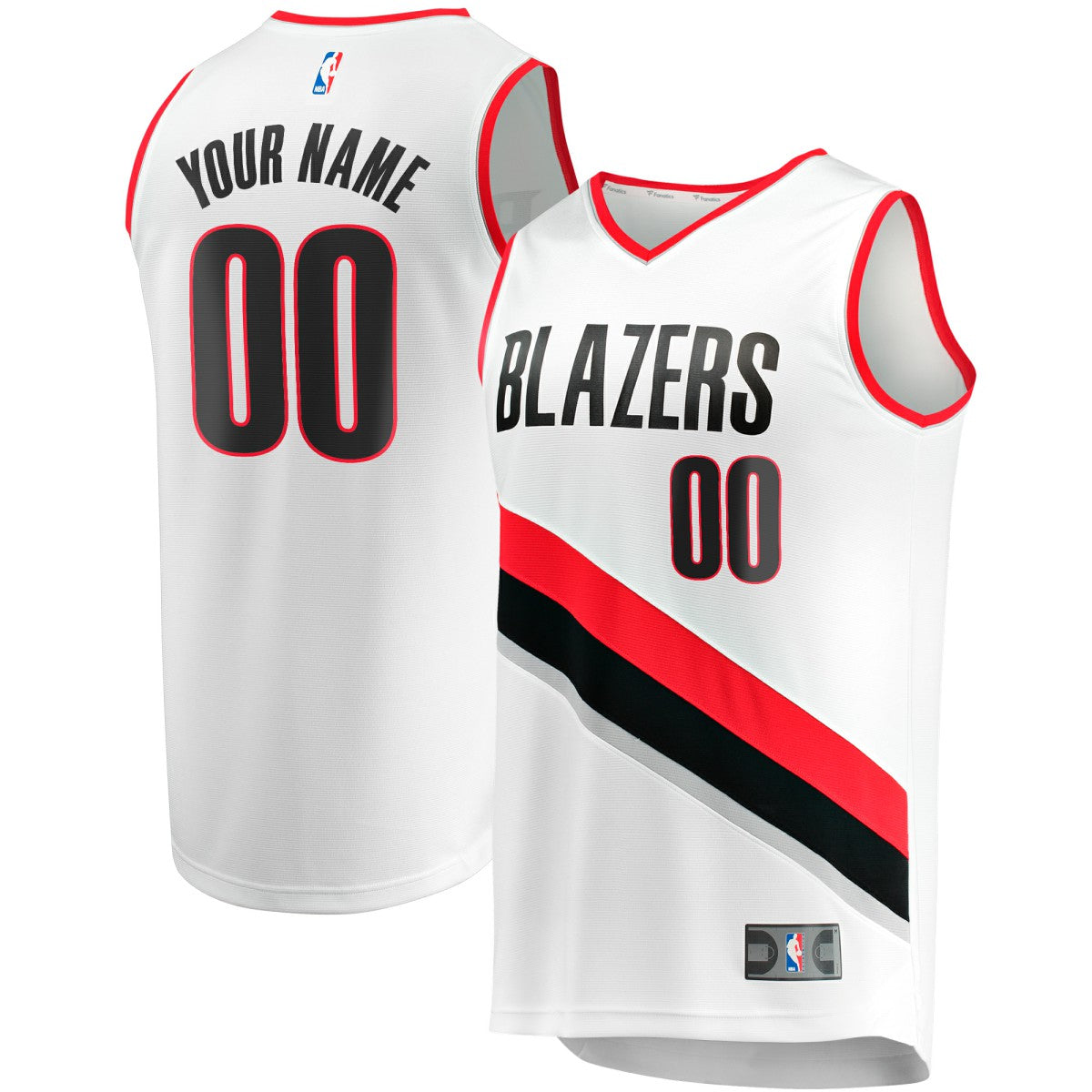 NBA Portland Trail Blazers Fast Break Custom Replica Jersey
