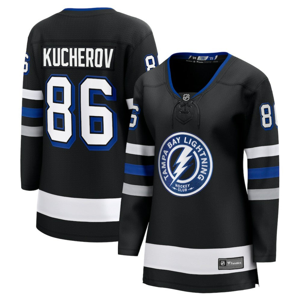 NHL Black Nikita Kucherov Tampa Bay Lightning Fanatics Women's Breakaway Jersey