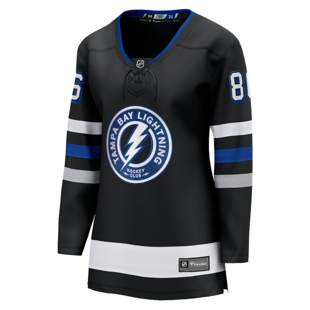 NHL Black Nikita Kucherov Tampa Bay Lightning Fanatics Women's Breakaway Jersey