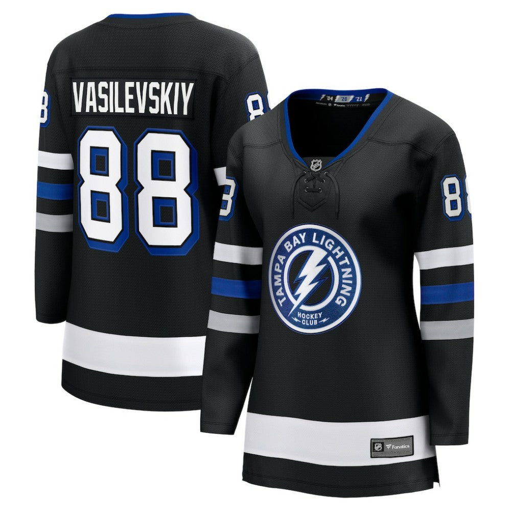 NHL Black Andrei Vasilevskiy Tampa Bay Lightning Fanatics Women's Breakaway Jersey