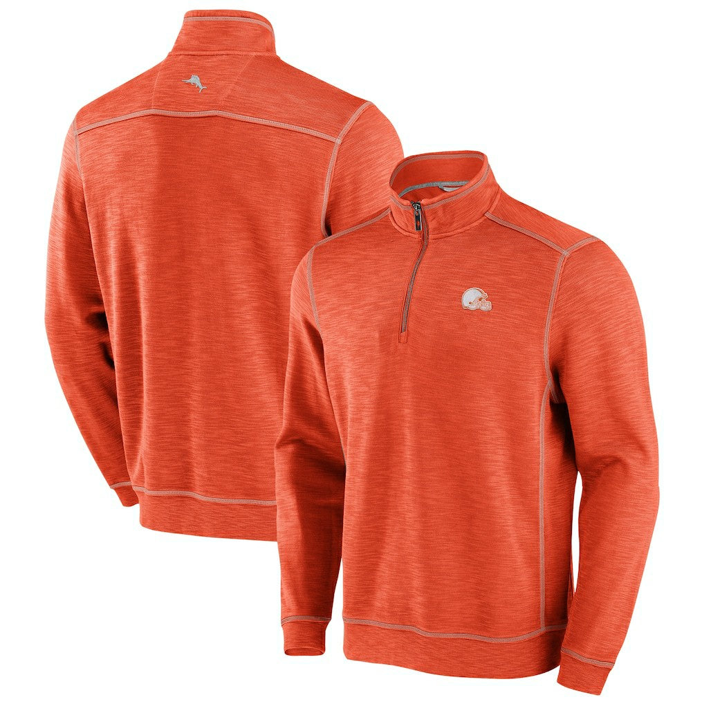 Tobago Bay Tri-Blend Half-Zip Sweatshirt - Cleveland Browns