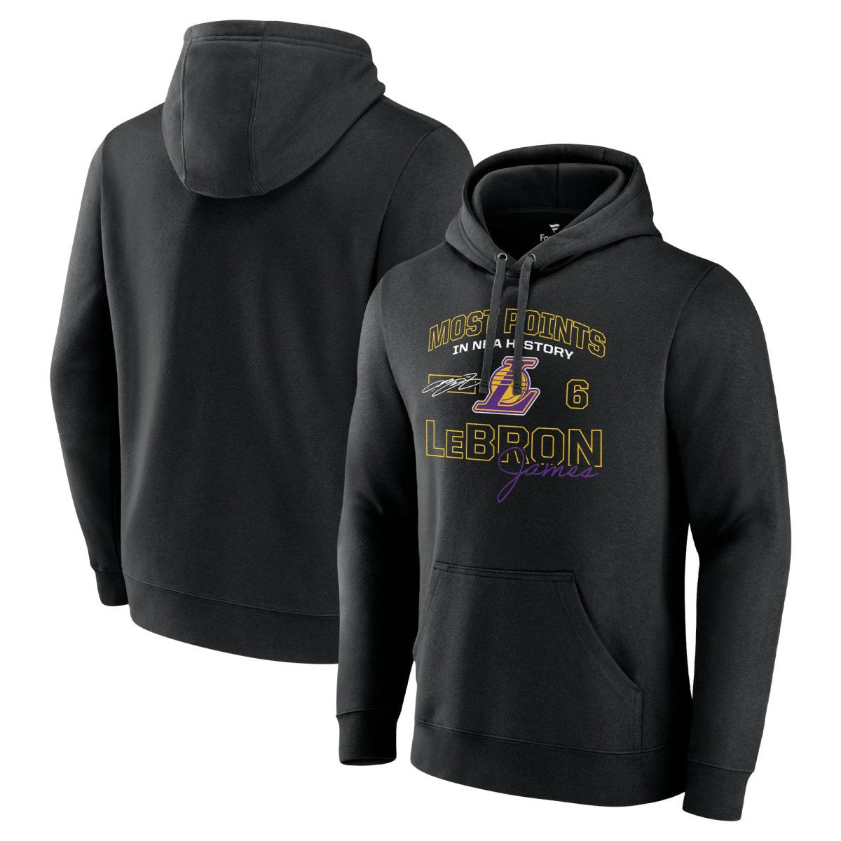 NBA LeBron James Los Angeles Lakers Most Points in NBA History Pullover Hoodie