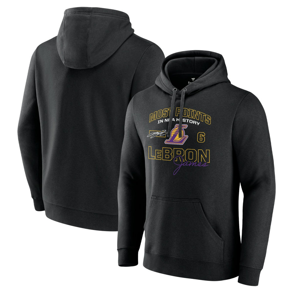 NBA LeBron James Los Angeles Lakers Most Points in NBA History Pullover Hoodie