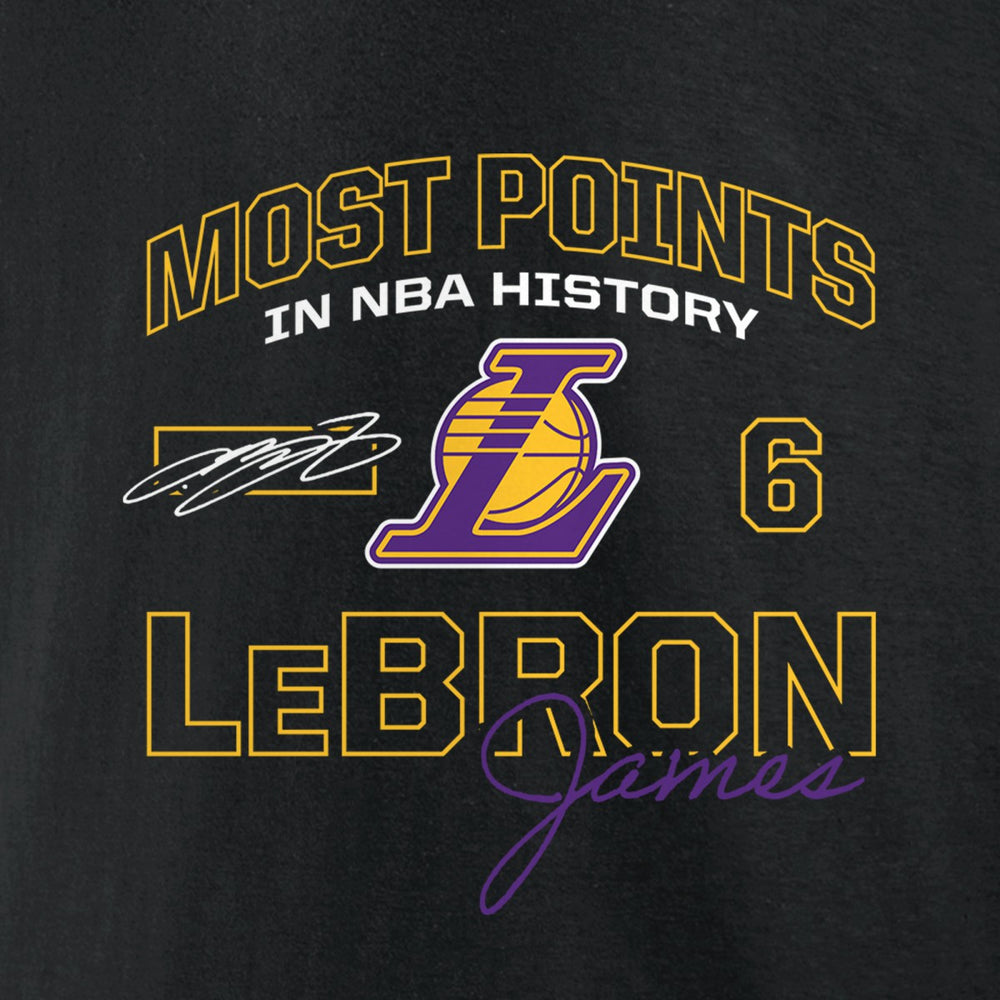 NBA LeBron James Los Angeles Lakers Most Points in NBA History Pullover Hoodie