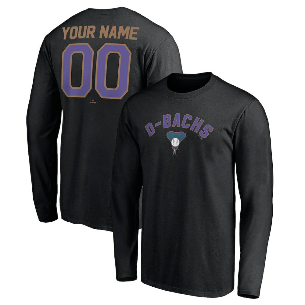 MLB Arizona Diamondbacks Personalized Cooperstown Collection Winning Streak Long Sleeve T-Shirt